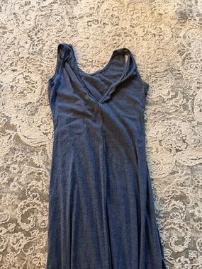 Navy Blue Stretchy Dress Maxi